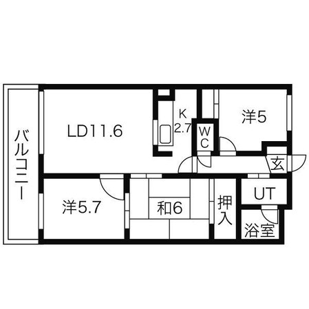 サントアリオ・デ大谷地の物件間取画像